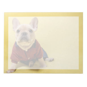 Bloco De Notas Bebês Mais Pobres Buldogue francês vestido
