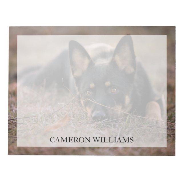 Bloco De Notas Bebês Mais Pobres | GERMAN SHEPHERD (Frente)