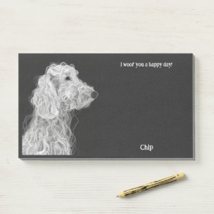 Bloco De Notas Bedlington Terrier Abstrato Art Dog
