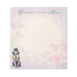 Bloco De Notas Bedlington Terrier Heart Mãe Notepad