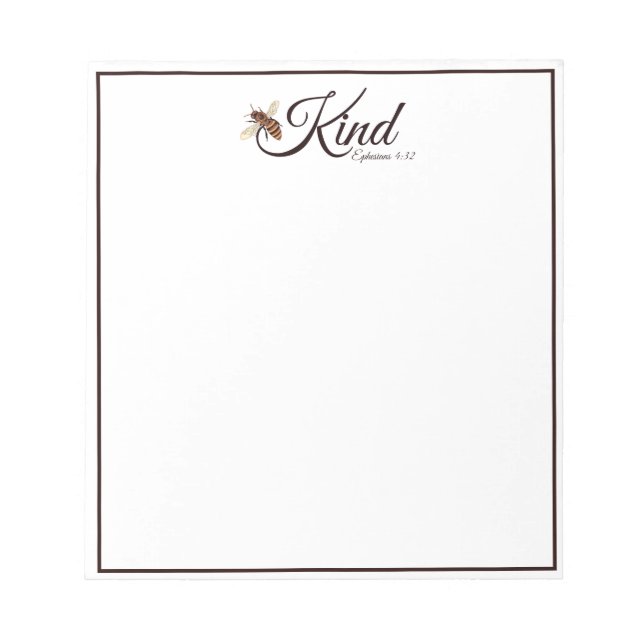Bloco De Notas Bee kind   (Frente)