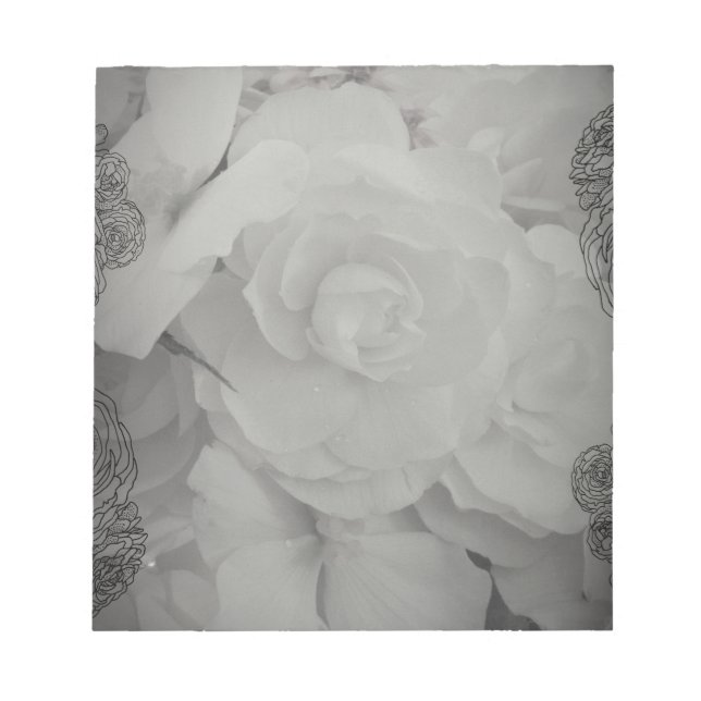Bloco De Notas Begonia Branca (Frente)