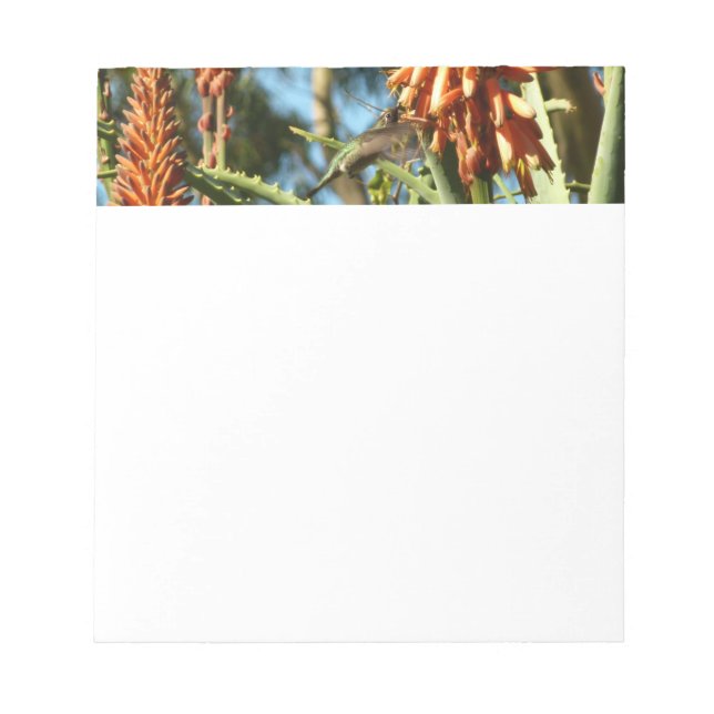 Bloco De Notas Beija-flor-de-garganta-preta em Voo (Frente)