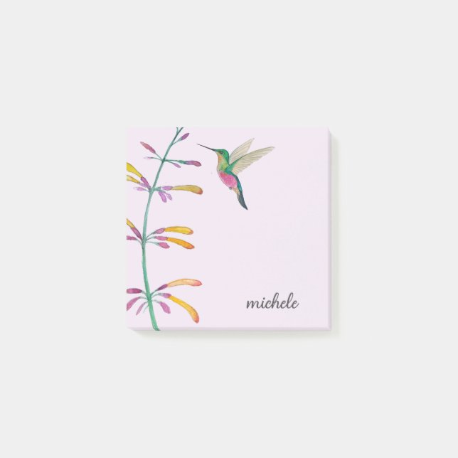 Bloco De Notas Beija-flor Personalizado  (Frente)