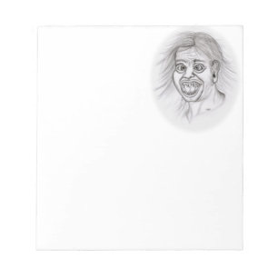 Bloco De Notas Beije-me! Design de desenho de lápis preto e branc