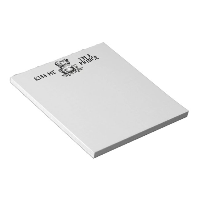 Bloco De Notas Beije-me, sou um príncipe Notepad (Inclinado)