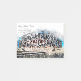 Bloco De Notas Beijing National Stadium Aquarell