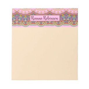 Bloco De Notas Beira Scalloped, estilo do Victorian