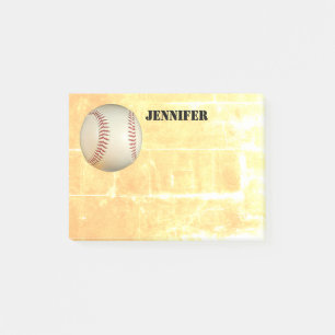 Bloco De Notas beisebol personalizado postar sua nota para person