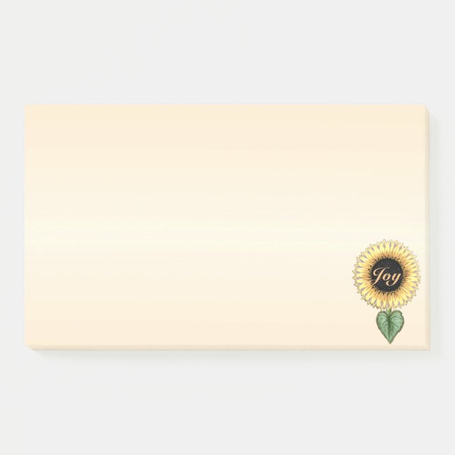 Bloco De Notas Bela girassol em coral (Frente)