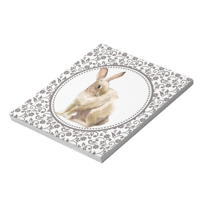 Bloco De Notas Bela Páscoa Rabbit ornamental (Invertido)