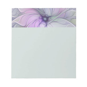 Bloco De Notas Beleza Deslumbrante Arte Fractal Abstrata Moderna