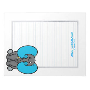 Bloco De Notas Belly Phant Cinza Lined