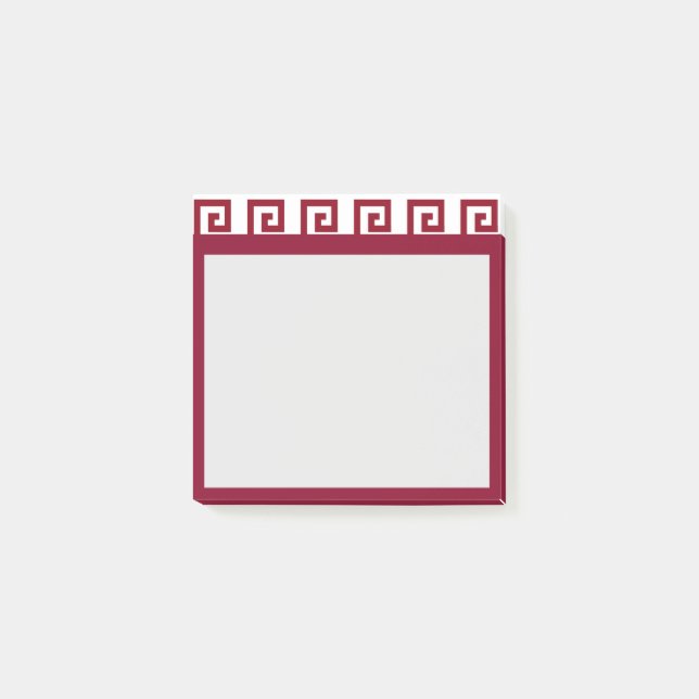 Bloco De Notas Belo Cabeçalho Geométrico Design (Frente)