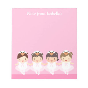 Bloco De Notas Belo Cisne Ballet Bailarina Para Meninas