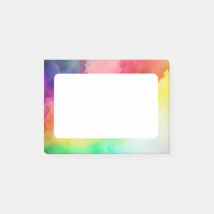 Bloco De Notas Belo design abstrato das cores do arco-íris