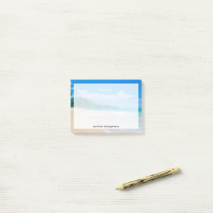 Bloco De Notas Belo Destino Tropical Praia Cênica