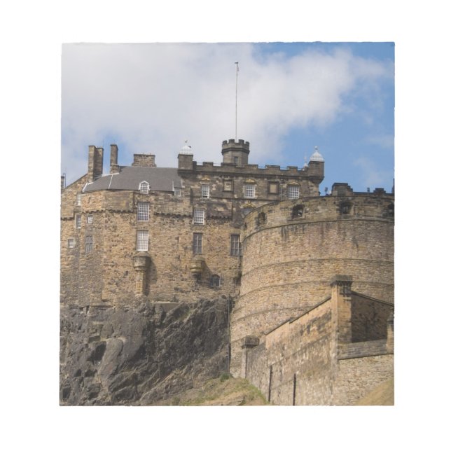Bloco De Notas Belo e famoso Castelo de Edinburgh, em (Frente)