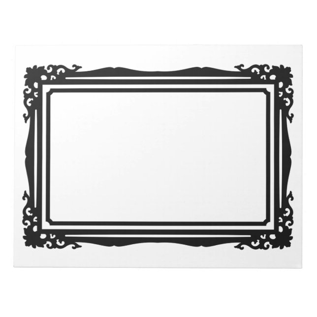 Bloco De Notas Belo e simples design de moldura  (Frente)
