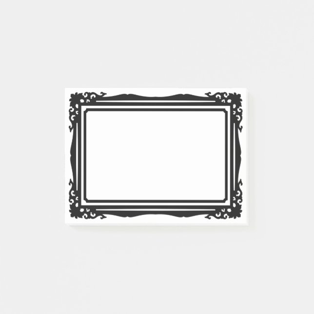 Bloco De Notas Belo e simples design de moldura  (Frente)