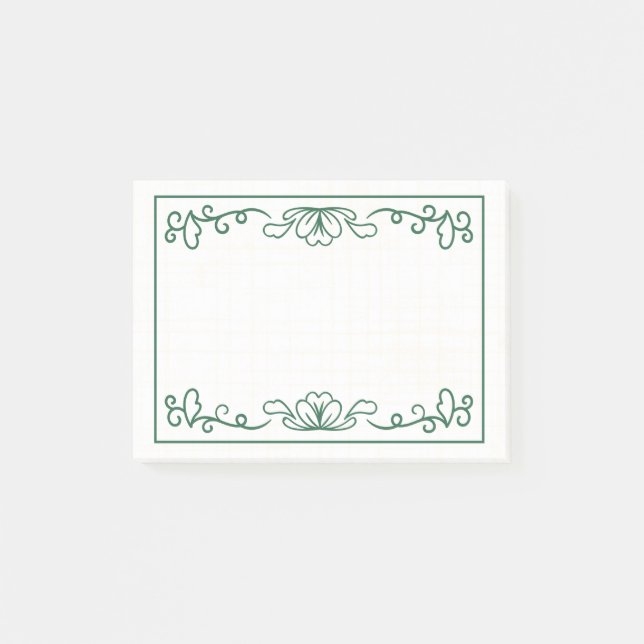 Bloco De Notas Belo e simples design de moldura (Frente)