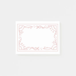 Bloco De Notas Belo e simples design de moldura