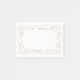 Bloco De Notas Belo e simples design de moldura