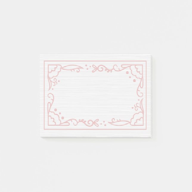 Bloco De Notas Belo e simples design de moldura (Frente)