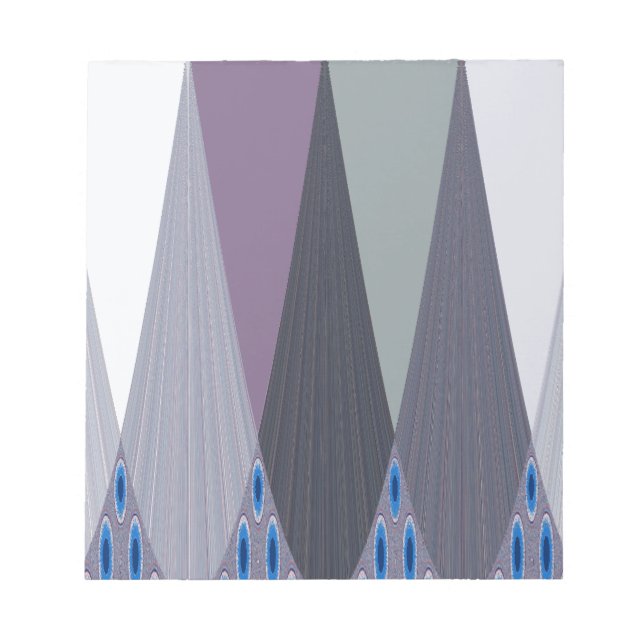 Bloco De Notas Belo Impressão de Design de Arte Chevron (Frente)