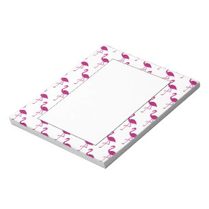 Bloco De Notas Belo padrão de brilho rosa de flamingo cintilante