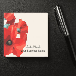 Bloco De Notas Belo Red Poppy Business