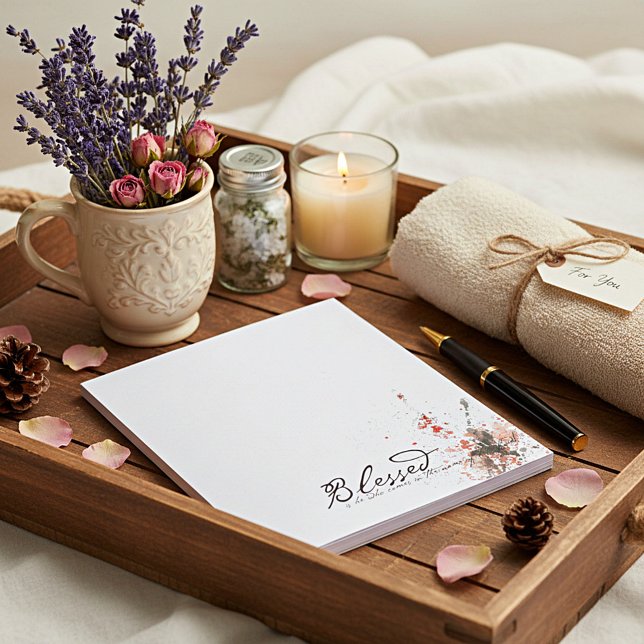 Bloco De Notas Bem-aventurado é ele (Criador carregado)