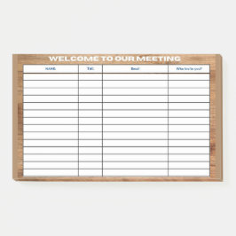 BLOCO DE NOTAS BEM-VINDO À NOSSA REUNIÃO