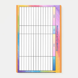 BLOCO DE NOTAS BEM-VINDO À NOSSA REUNIÃO