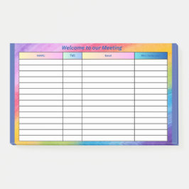 BLOCO DE NOTAS BEM-VINDO À NOSSA REUNIÃO