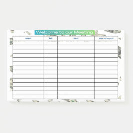 BLOCO DE NOTAS BEM-VINDO À NOSSA REUNIÃO