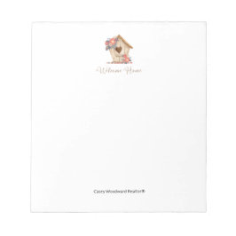 Bloco De Notas Bem-vindo ao Home Realtor Personalizado