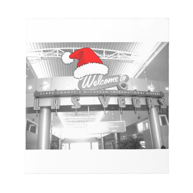 Bloco De Notas Bem-vindo ao Natal de Las Vegas (Frente)
