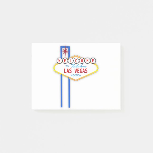 Bloco De Notas Bem-vindo ao Sinal de Las Vegas (Frente)