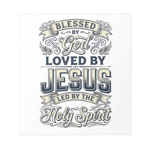 Bloco De Notas Bênção de Deus Jesus Espírito Santo Camisa Vintage