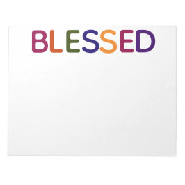 Bloco De Notas Bendito Multicolorido 11 x 8.5