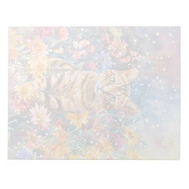 Bloco De Notas Bengala Cat - Notepad de 11" x 8,5"