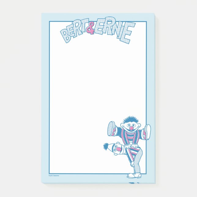 Bloco De Notas Bert & Ernie | Sempre às Costas (Frente)