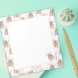 Bloco De Notas Besouro de Apreciação de Professores Bonitos