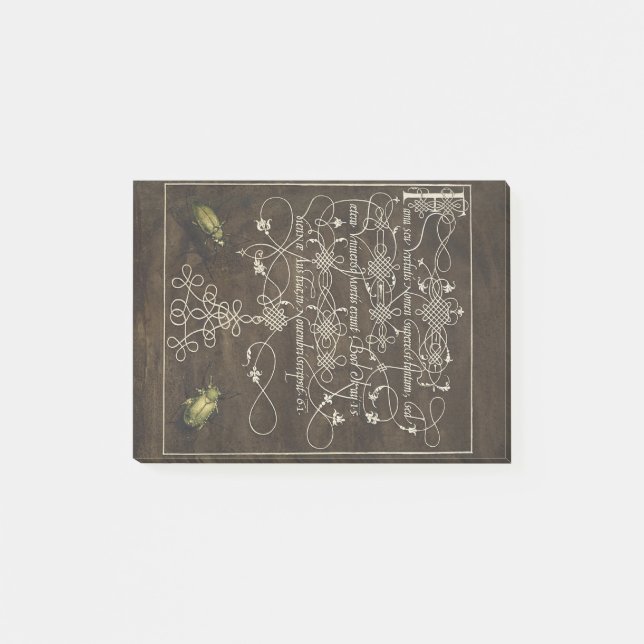 Bloco De Notas Besouro e escaravelho de Mira Calligraphiae (Frente)