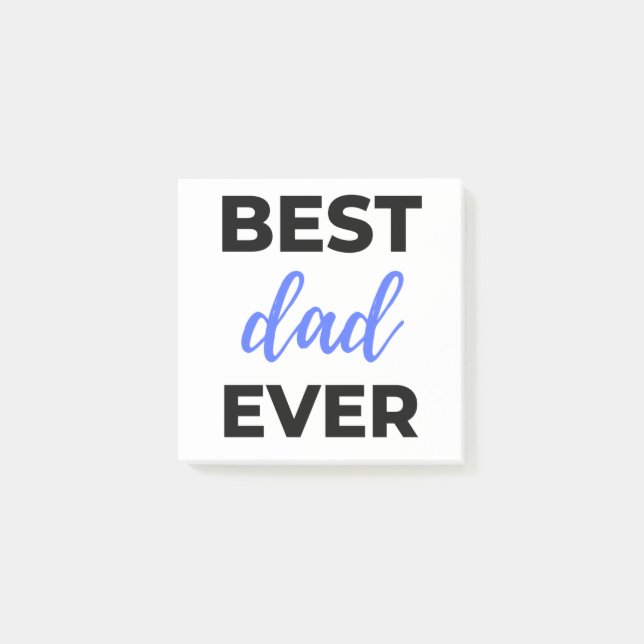 Bloco De Notas Best Dad Ever Black (Frente)
