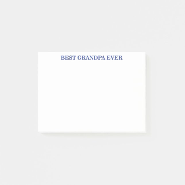 BLOCO DE NOTAS BEST GRANDPA EVER (Frente)