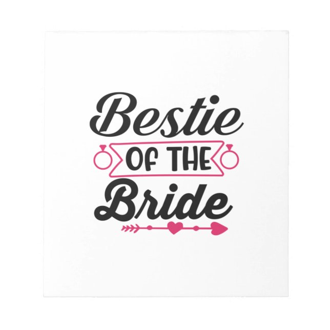 Bloco De Notas Bestie De Casamento Da Noiva (Frente)