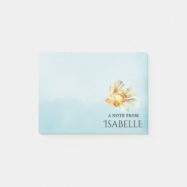 Bloco De Notas Beta peixes personalizados (Frente)