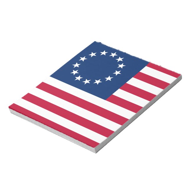 Bloco De Notas Betsy Ross Old Glory American Flag (Invertido)
